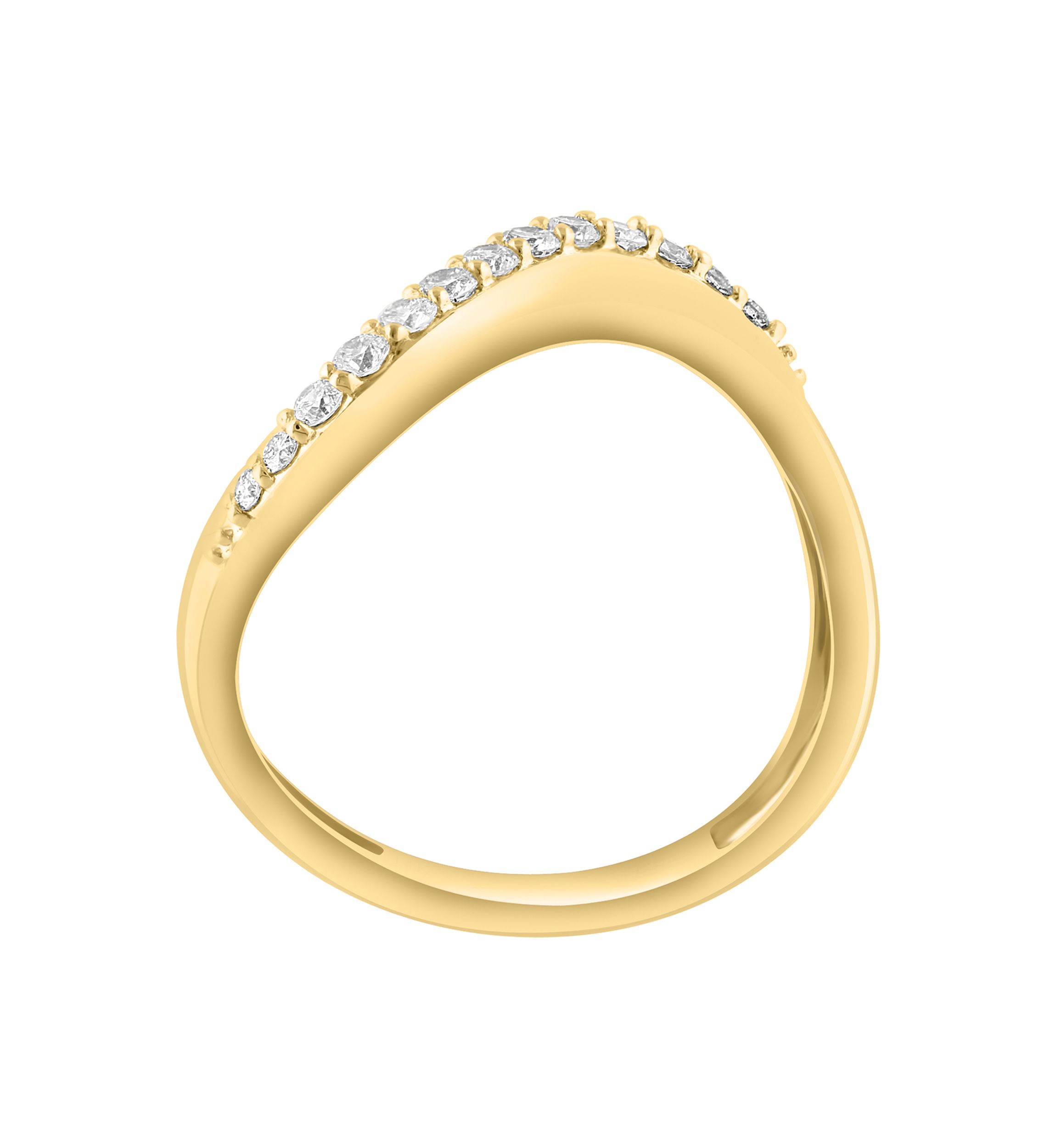  14K Yellow Gold Diamond Ring 