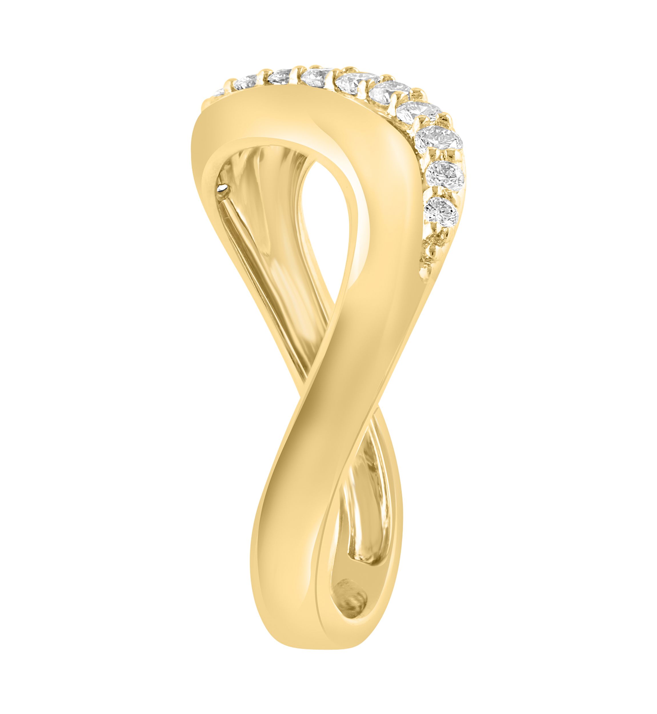  14K Yellow Gold Diamond Ring 