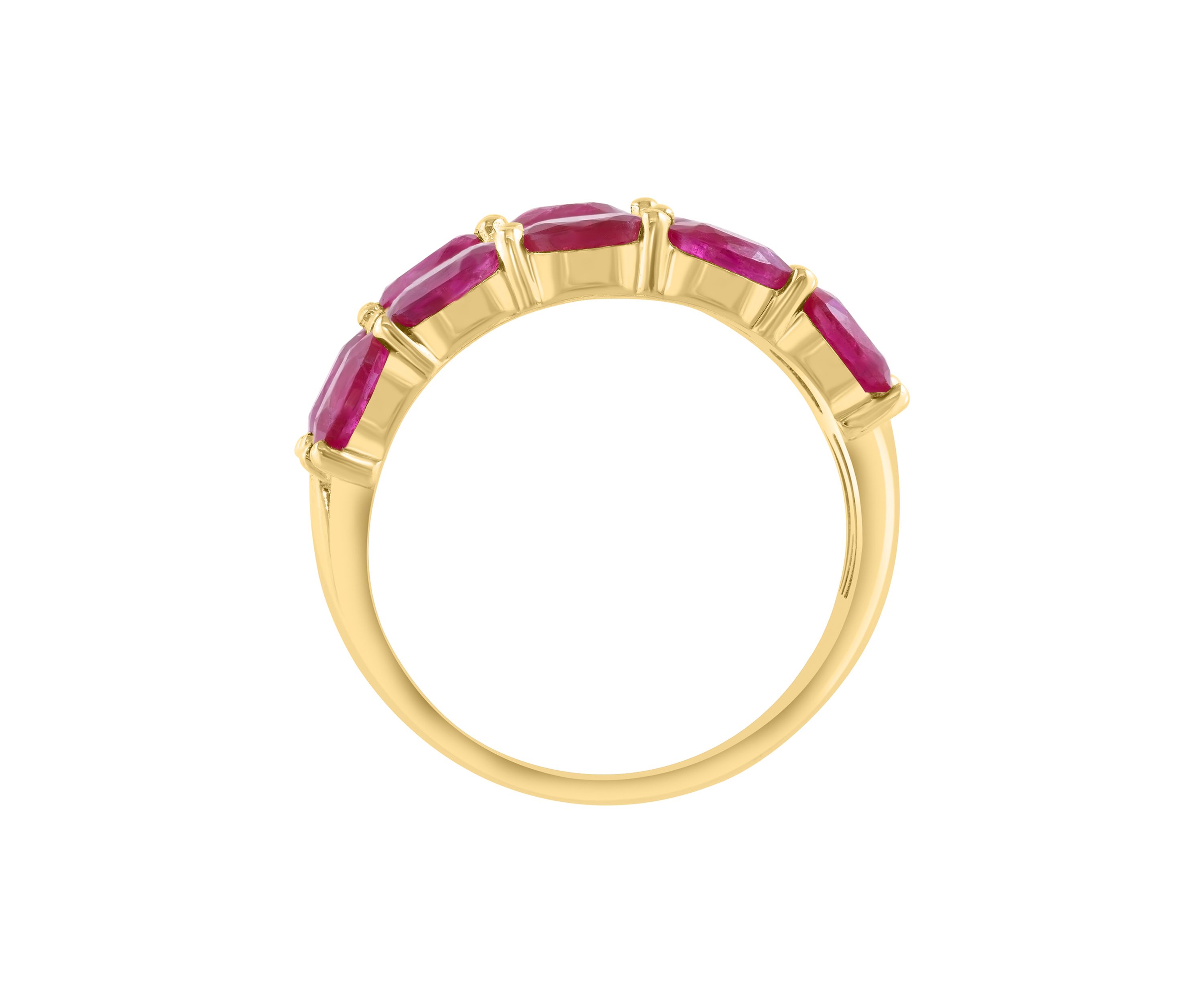 1/3 ct. t.w. Diamond and 2.28 ct. t.w. Ruby Ring in 14K Yellow Gold 