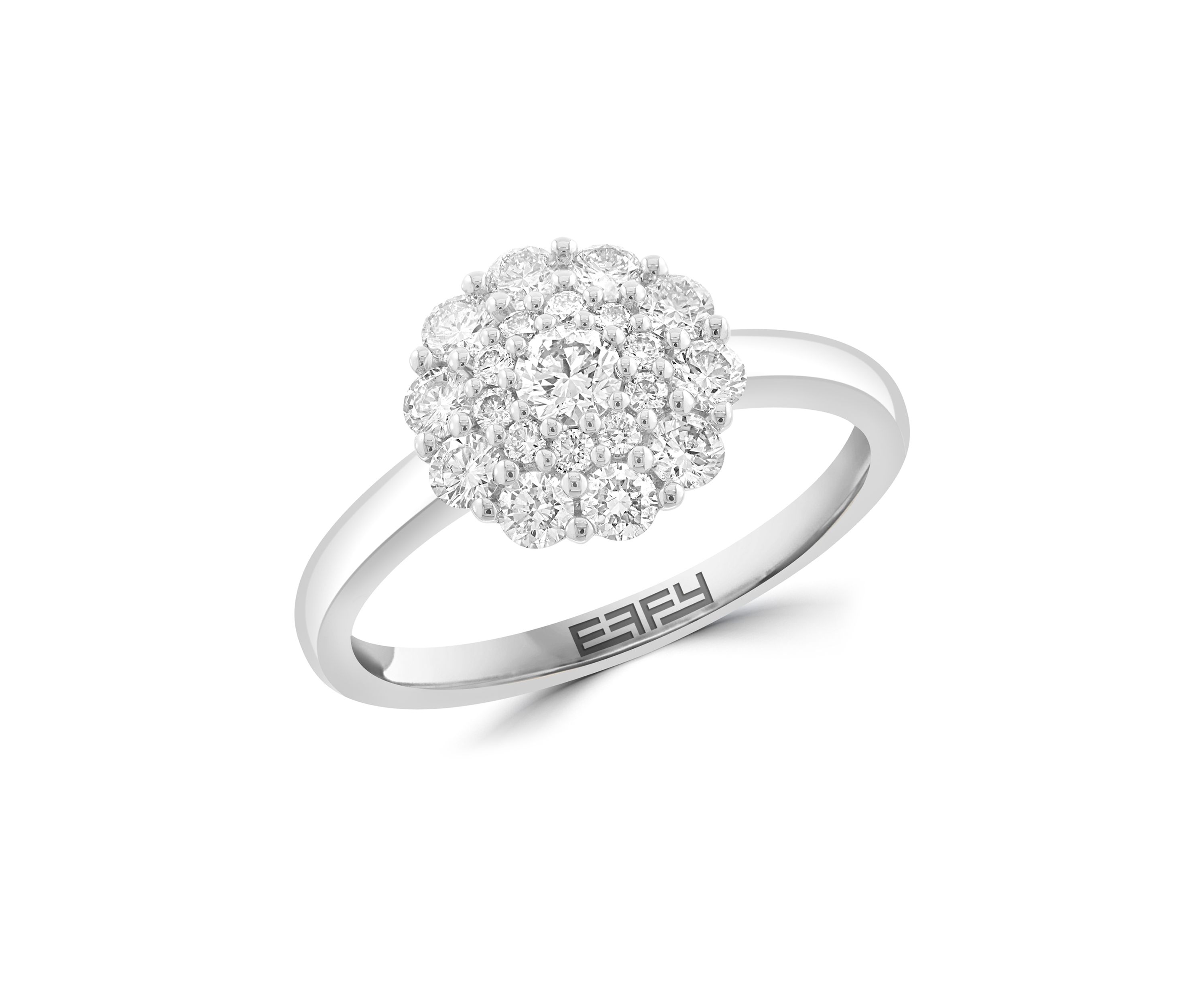 14K White Gold Diamond Ring 