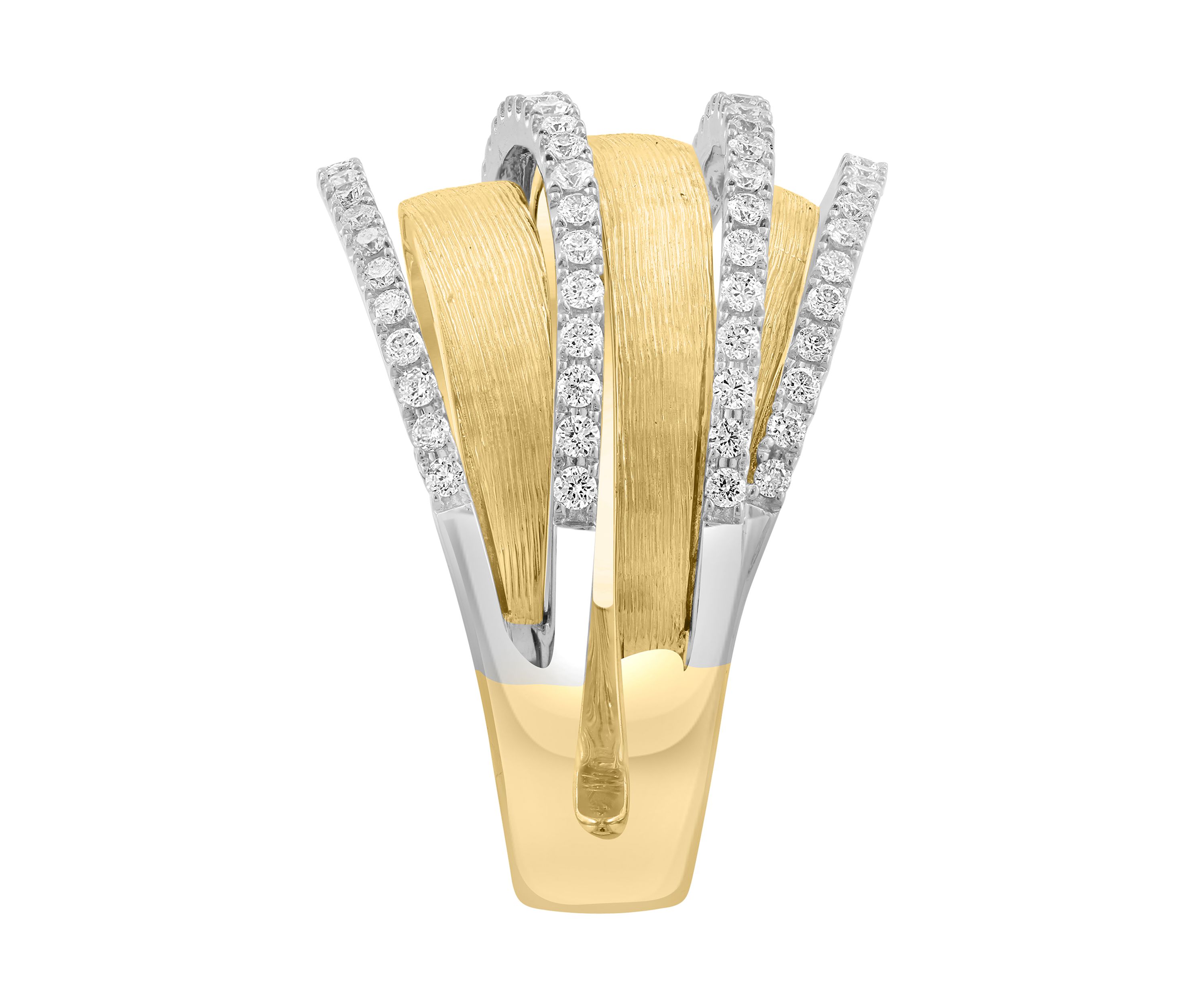 14K White and Yellow Gold Diamond Ring