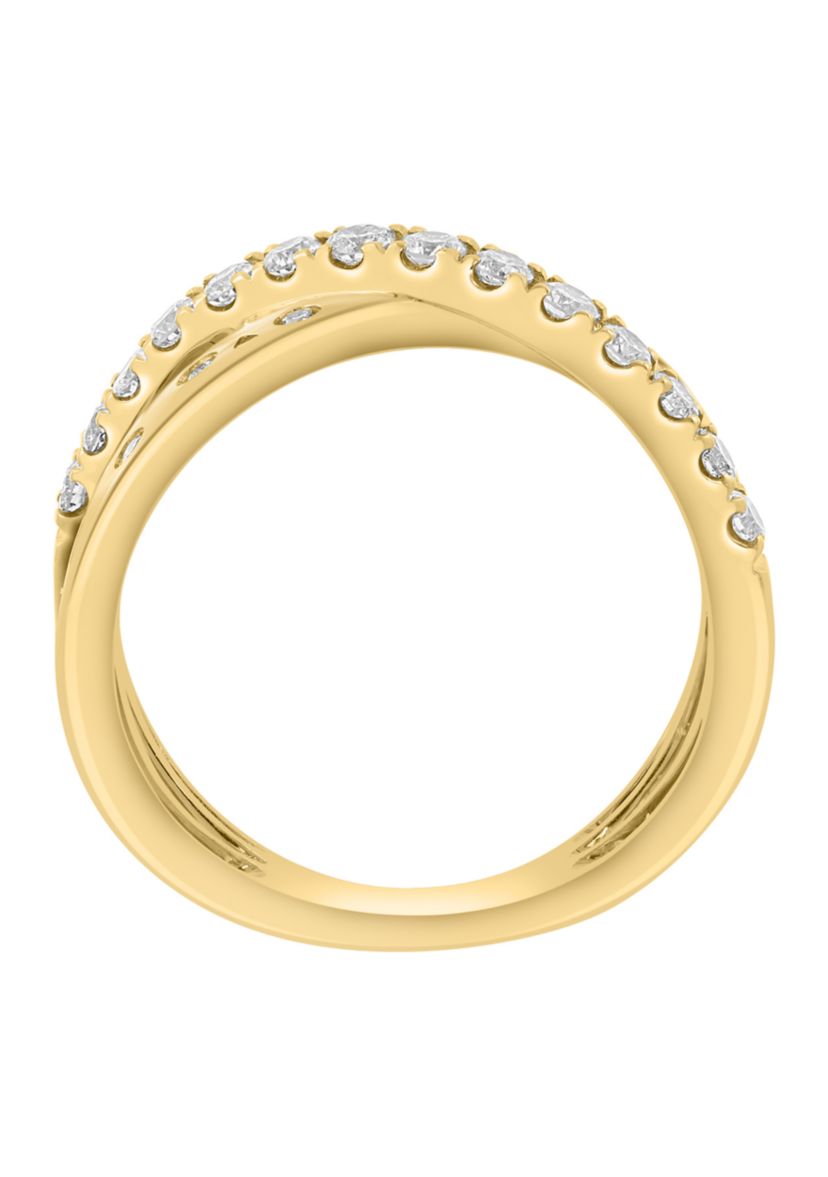  14K Yellow Gold Diamond Ring