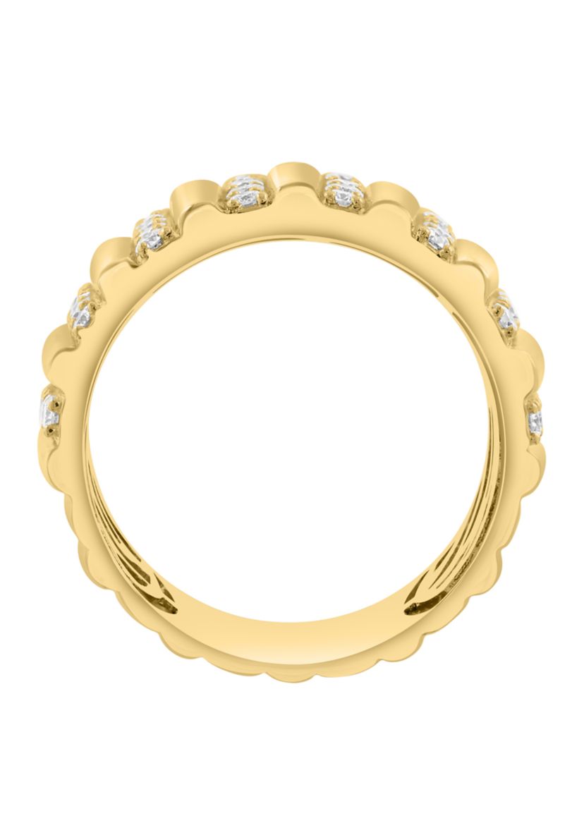   14K Yellow Gold Diamond Ring 
