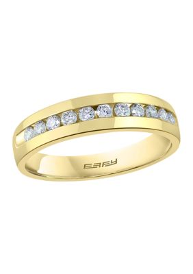 Effy Men's 1/2 Ct. T.w. Diamond Ring In 14K Yellow Gold, 7 -  0607649779733