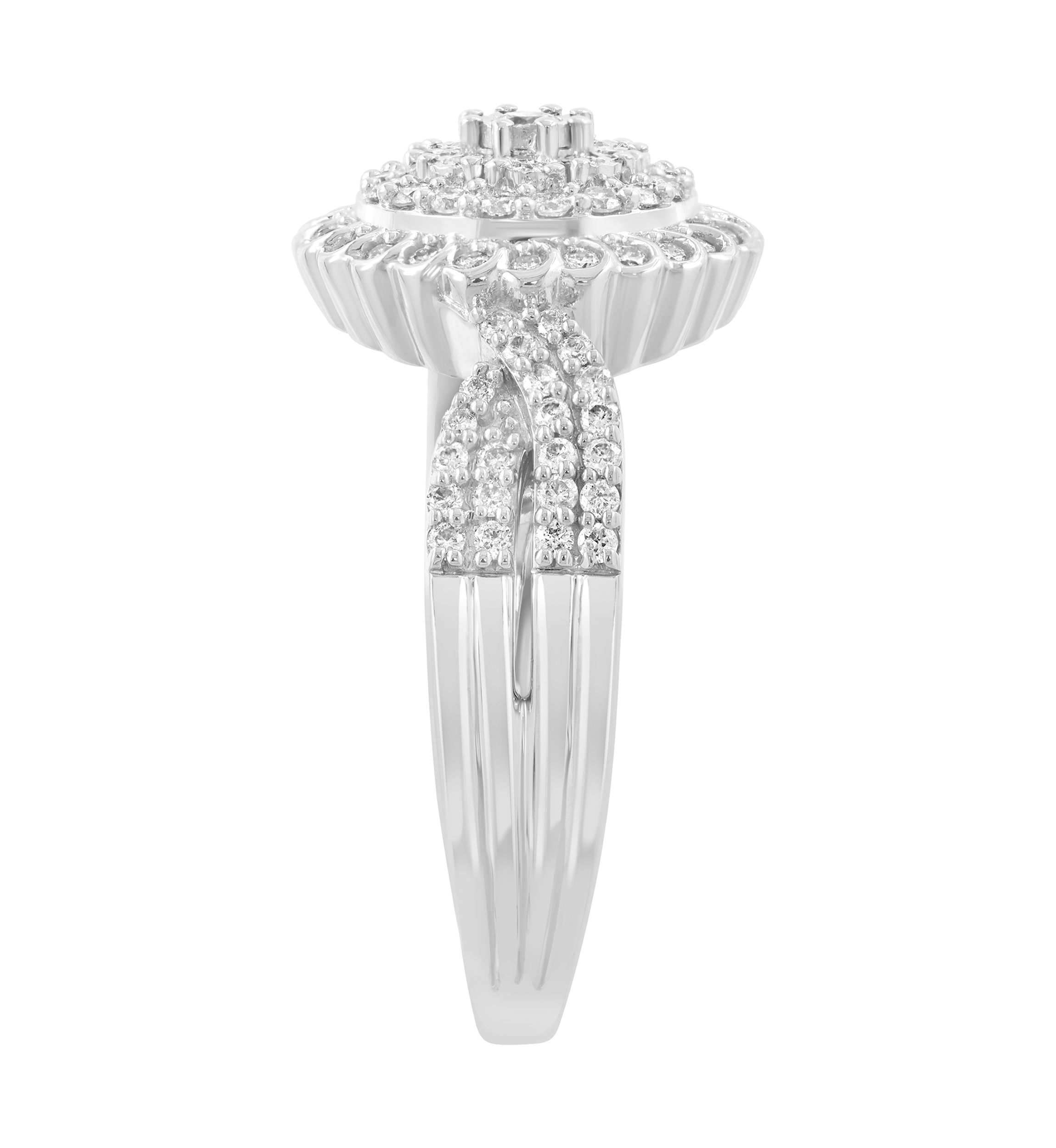 1/2 ct. t.w. Diamond Ring in 14K White Gold