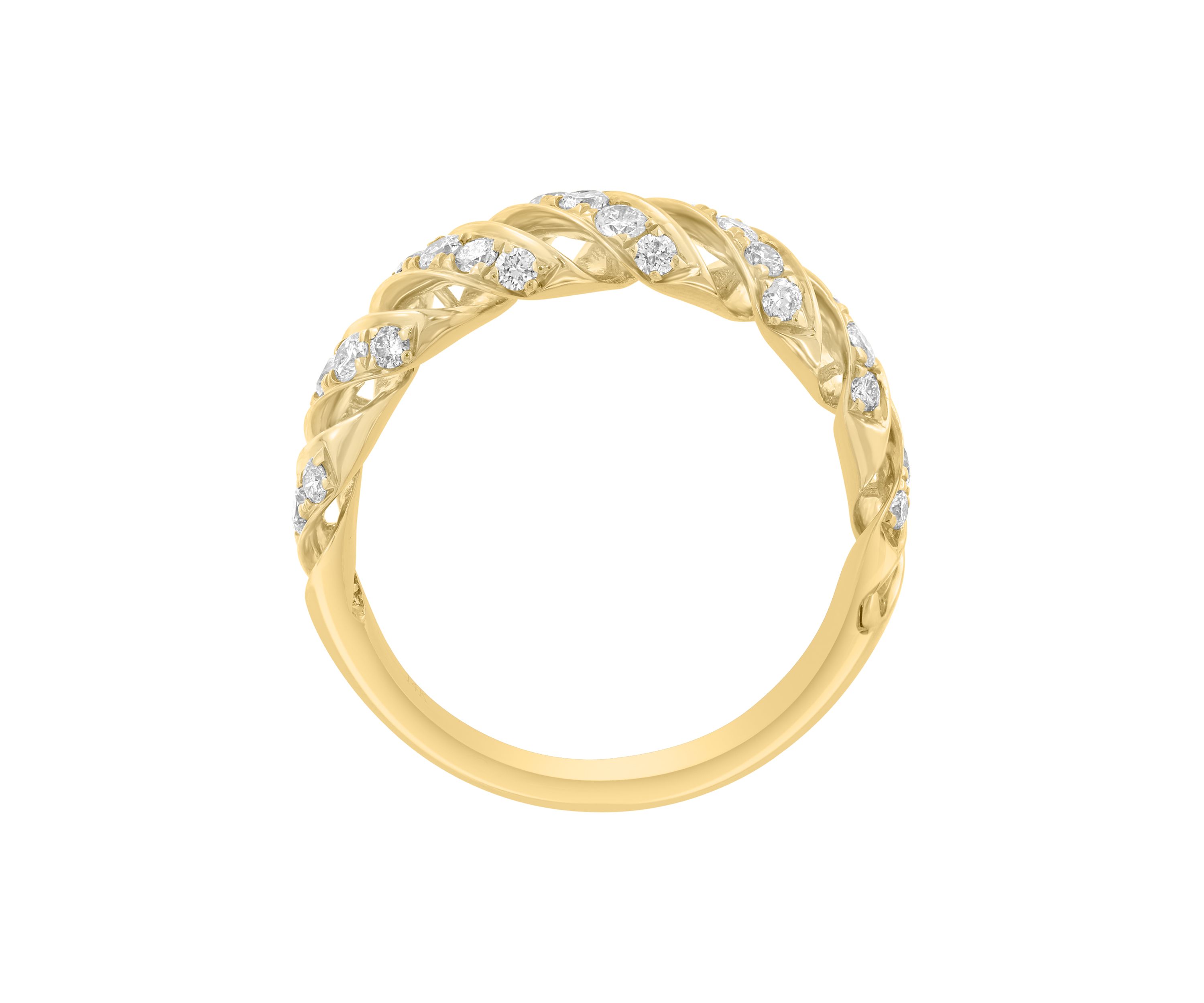 14K Yellow Gold Diamond Ring 