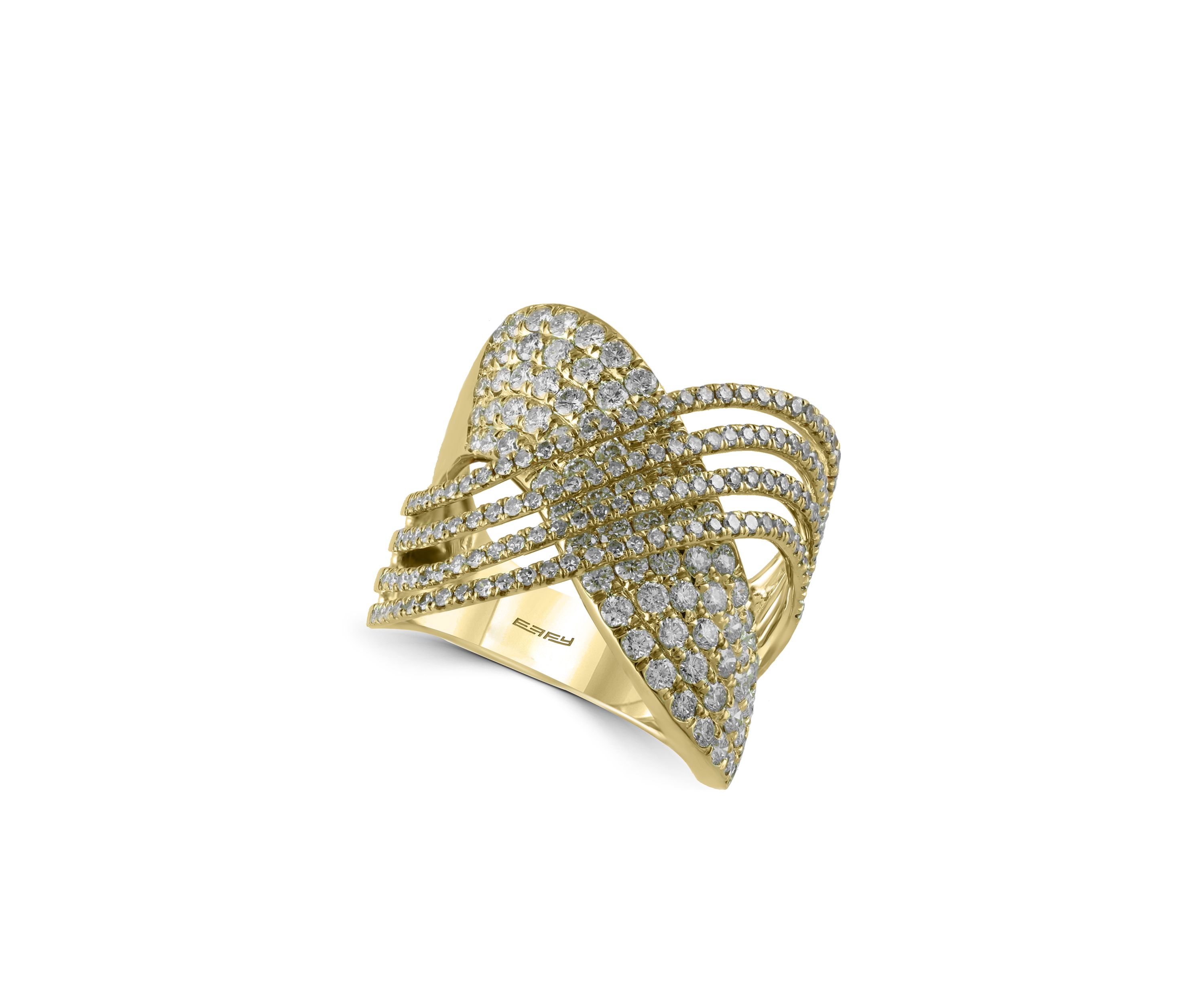 2.13 ct. t.w. Diamond Statement Ring in 14k Yellow Gold