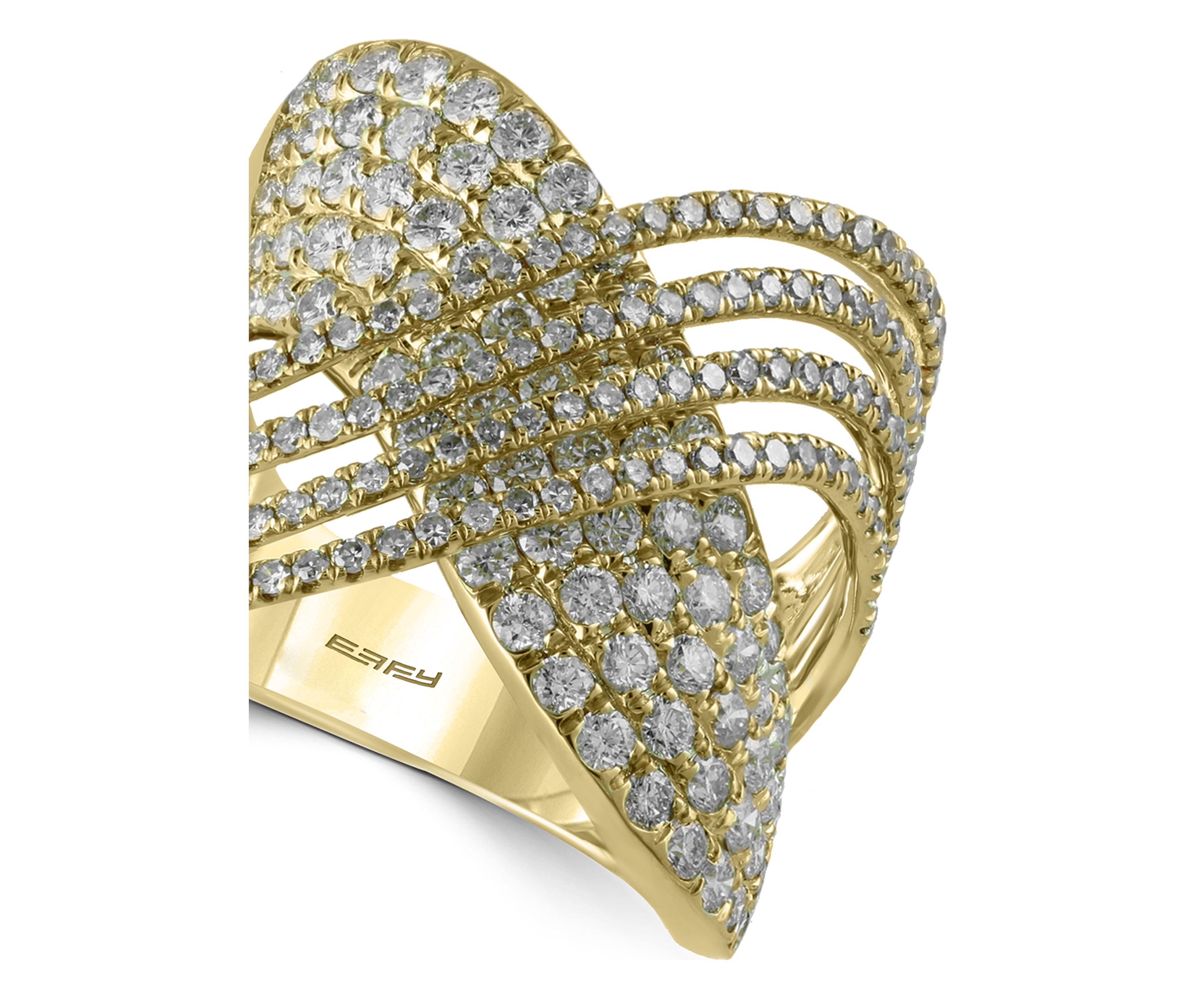 2.13 ct. t.w. Diamond Statement Ring in 14k Yellow Gold