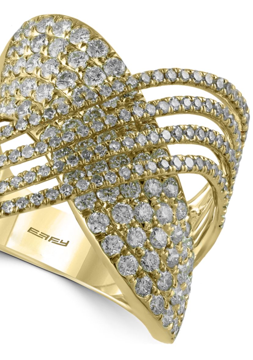 2.13 ct. t.w. Diamond Statement Ring in 14k Yellow Gold
