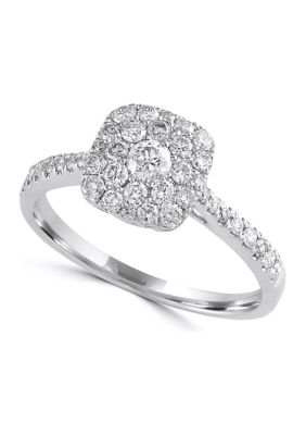 Effy 5/8 Ct. T.w. Diamond Ring In 14K White Gold, 7 -  0607649719326