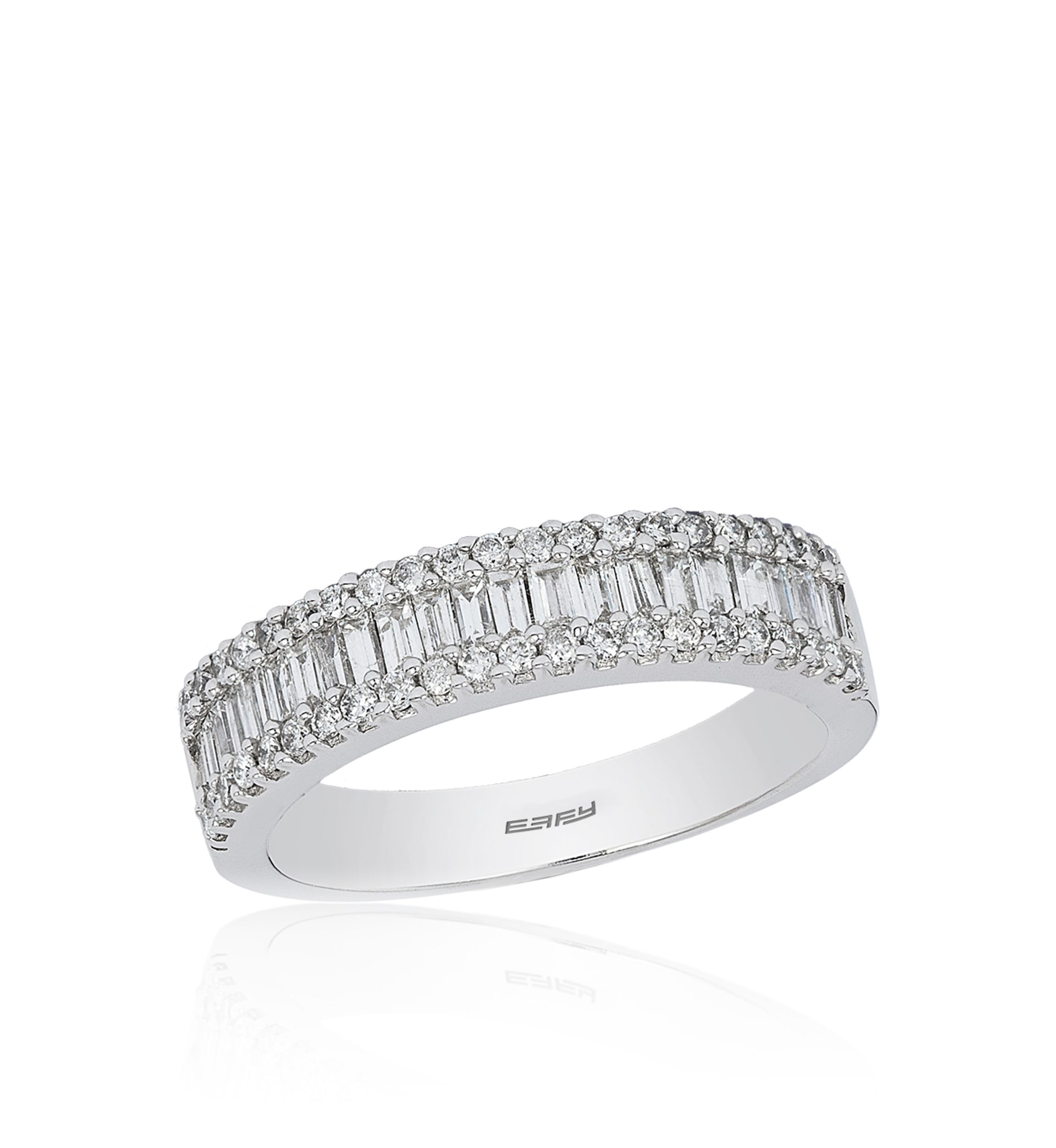 1/2 ct. t.w. Baguette Diamond Ring in 14K White Gold
