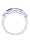 1 ct. t.w. Tanzanite Band in Sterling Silver