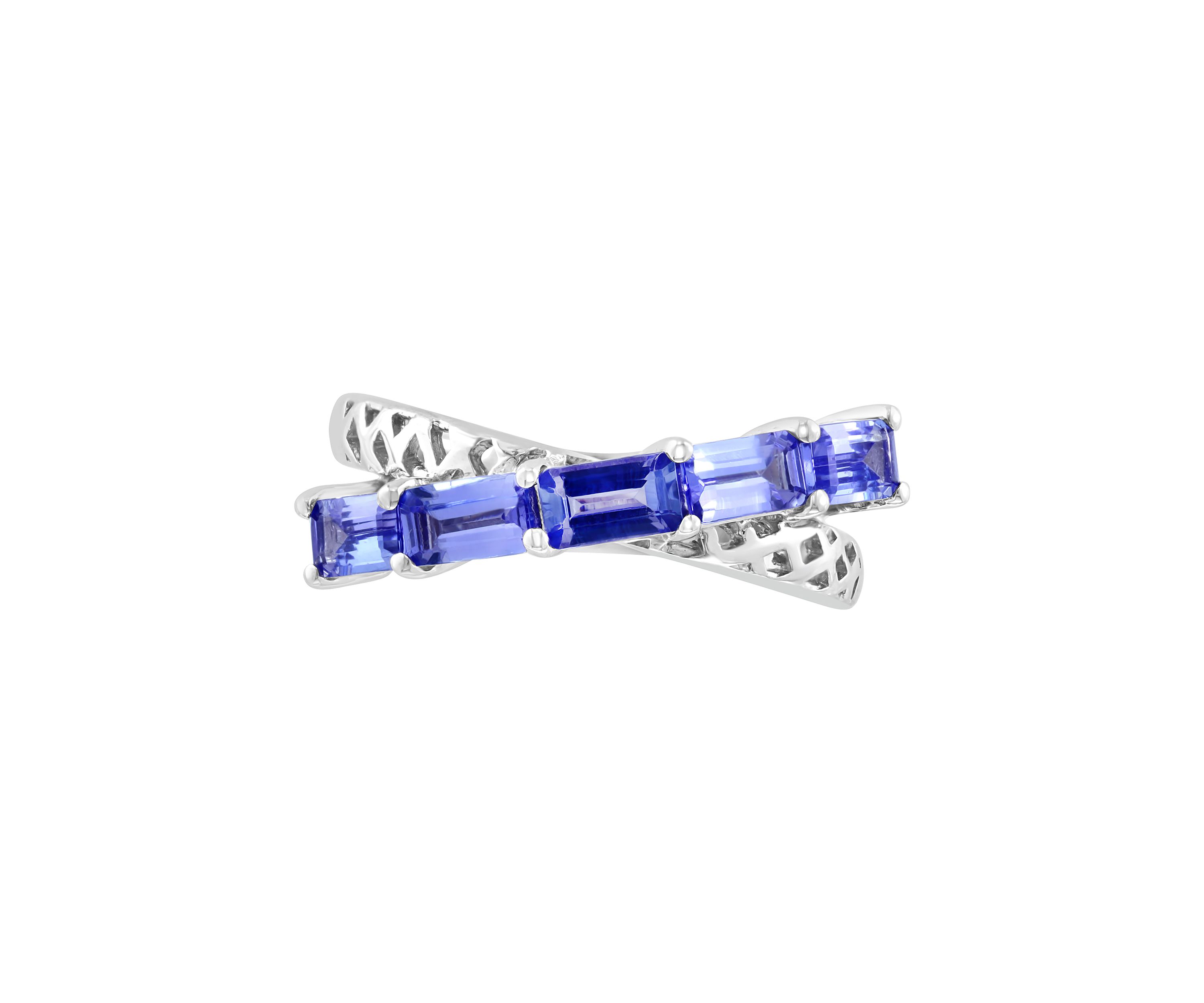 1.52 ct. t.w. Tanzanite Ring in Sterling Silver