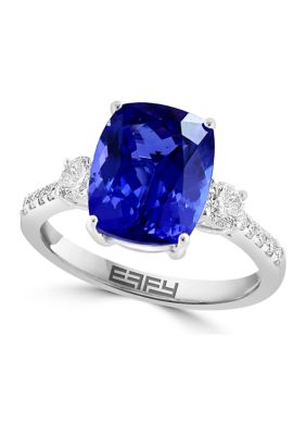 Effy 14K White Gold Diamond Tanzanite Ring