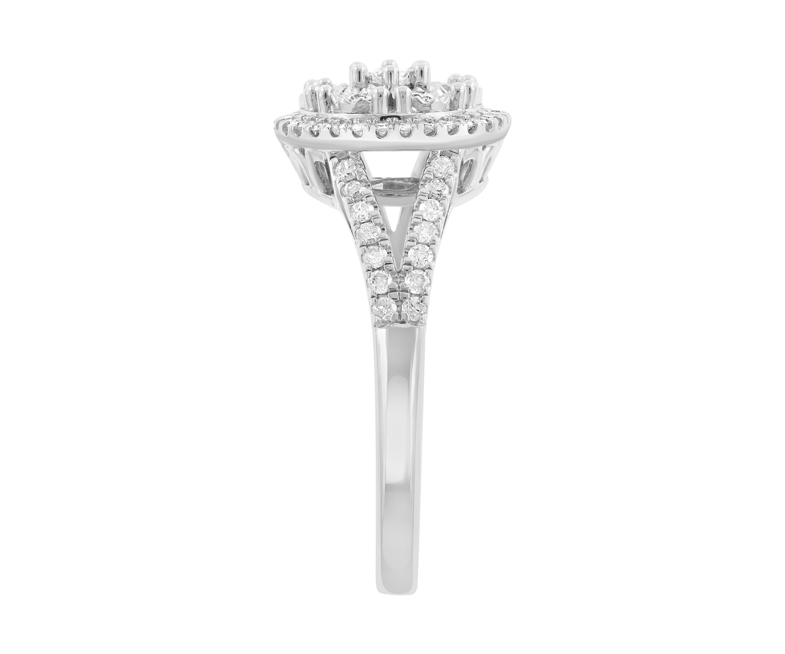Sterling Silver Diamond Ring