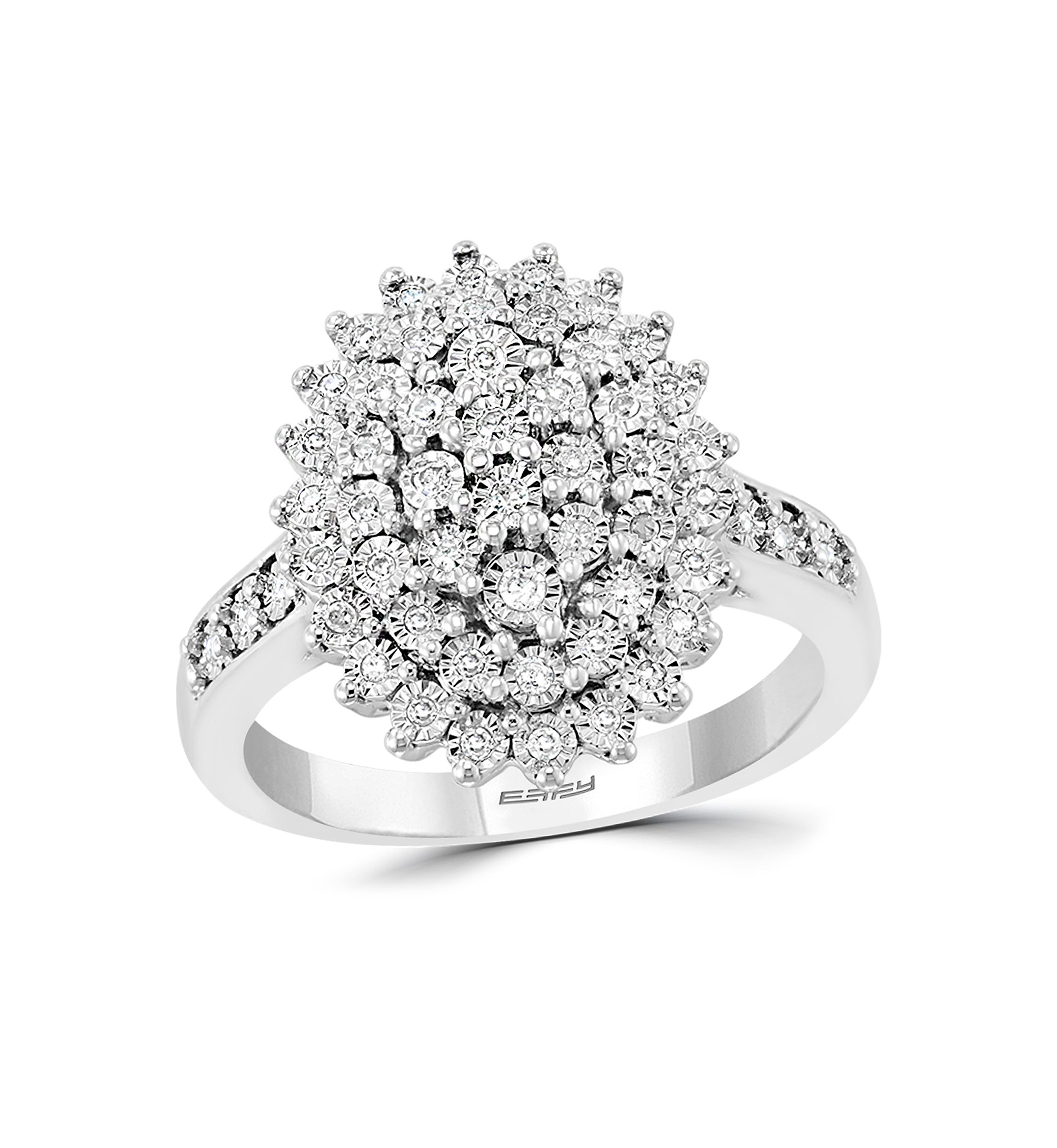 1/4 ct. t.w. Diamond Miracle Set Ring in Sterling Silver