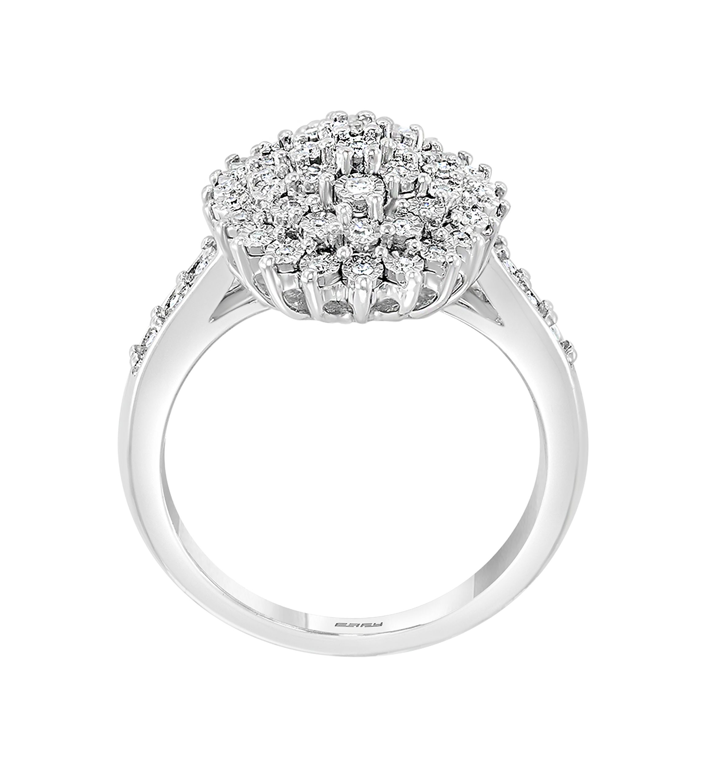 1/4 ct. t.w. Diamond Miracle Set Ring in Sterling Silver