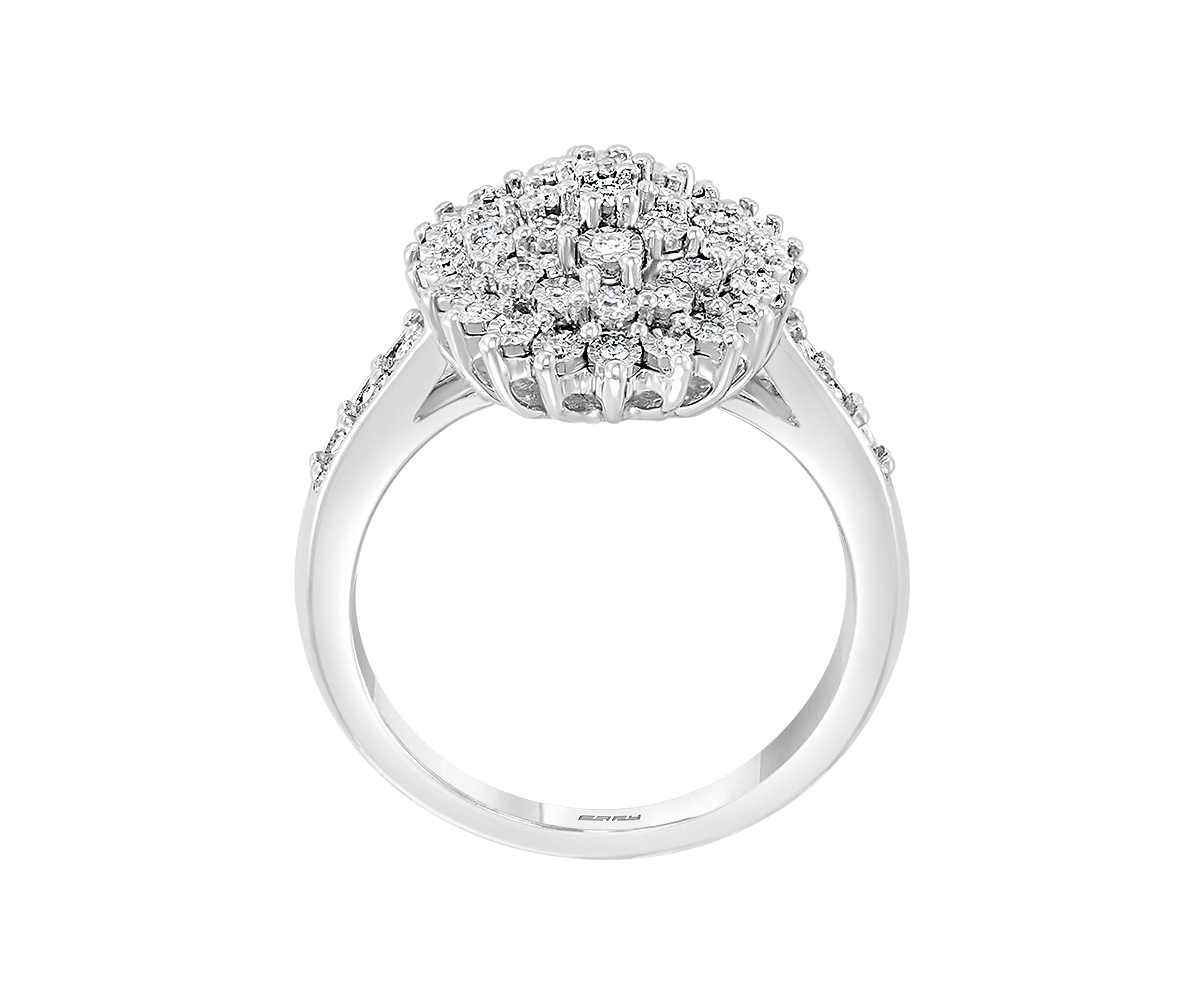 1/4 ct. t.w. Diamond Miracle Set Ring in Sterling Silver