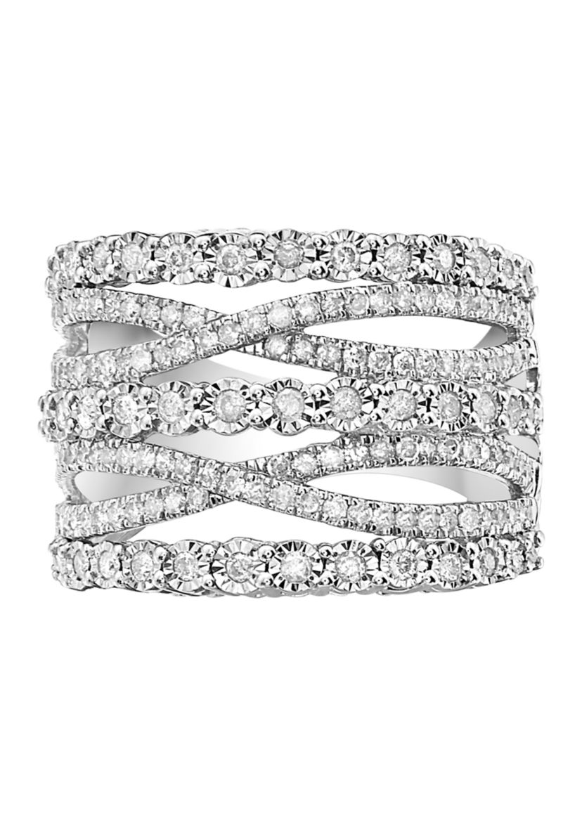1 ct. t.w. Diamond Ring in Sterling Silver