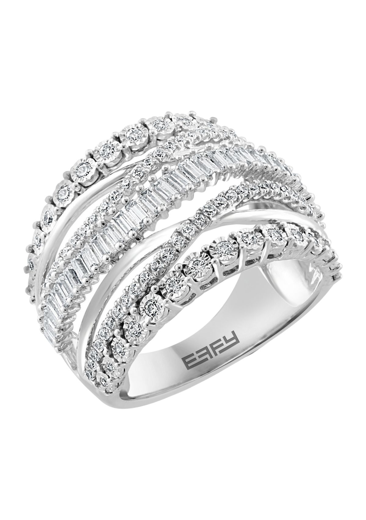 Sterling Silver 1 ct. t.w. Miracle Diamond Ring