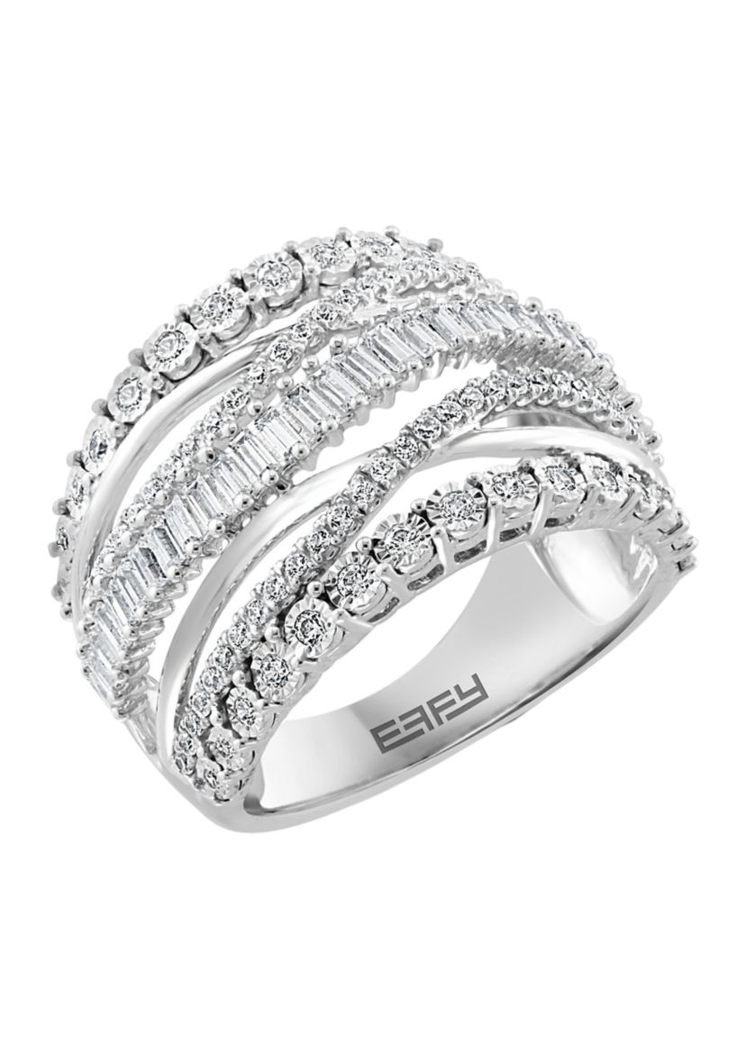 Sterling Silver 1 ct. t.w. Miracle Diamond Ring