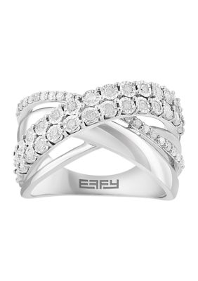 Effy 1/2 Ct. T.w. Diamond Ring In Sterling Silver