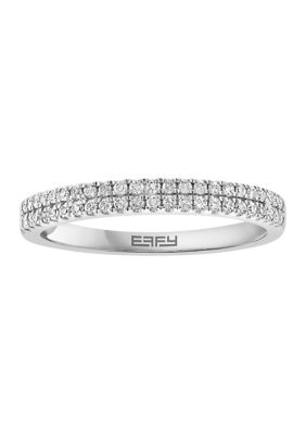Effy 1/4 Ct. T.w. Diamond Ring In Sterling Silver