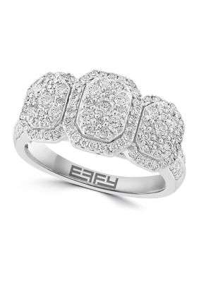 Effy 1 Ct. T.w. Diamond Ring In Sterling Silver
