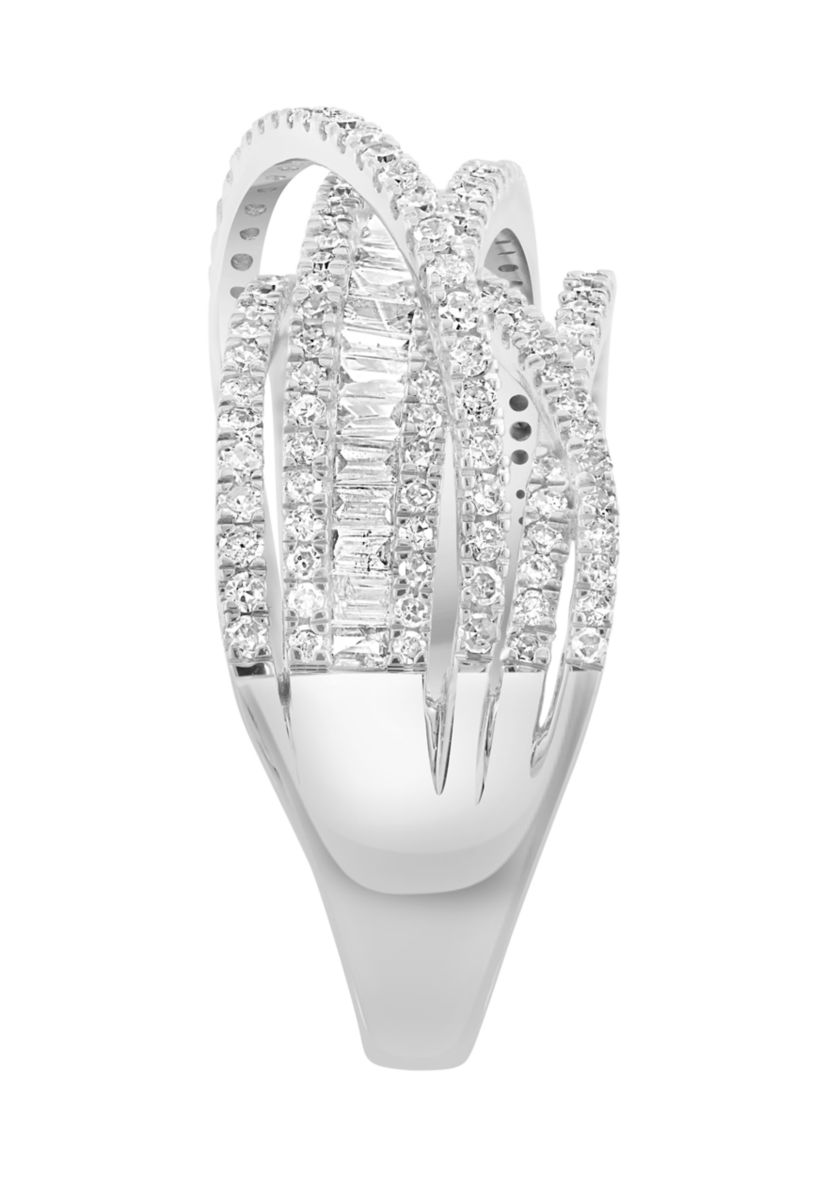 14K White Gold Diamond Ring
