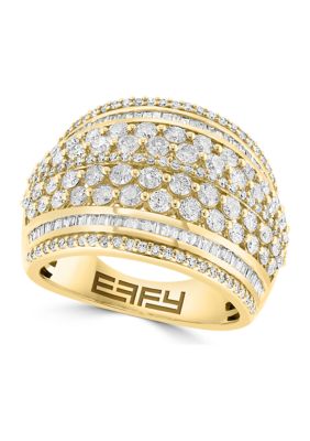 Effy 1.96 Ct. T.w. Diamond Band Ring In 14K Yellow Gold