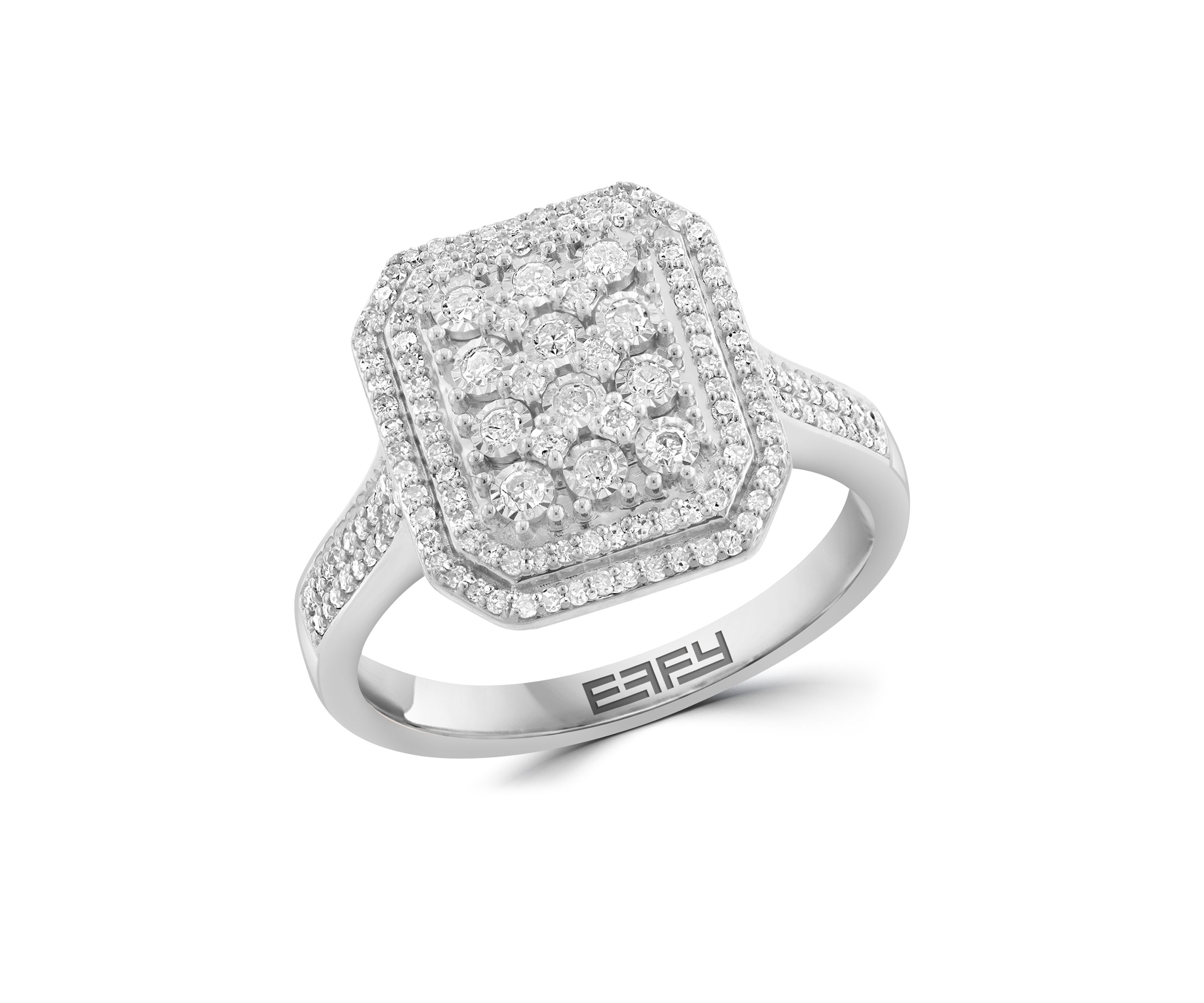 Sterling Silver Diamond Ring