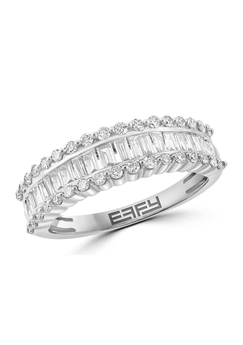 14K White Gold Diamond Ring