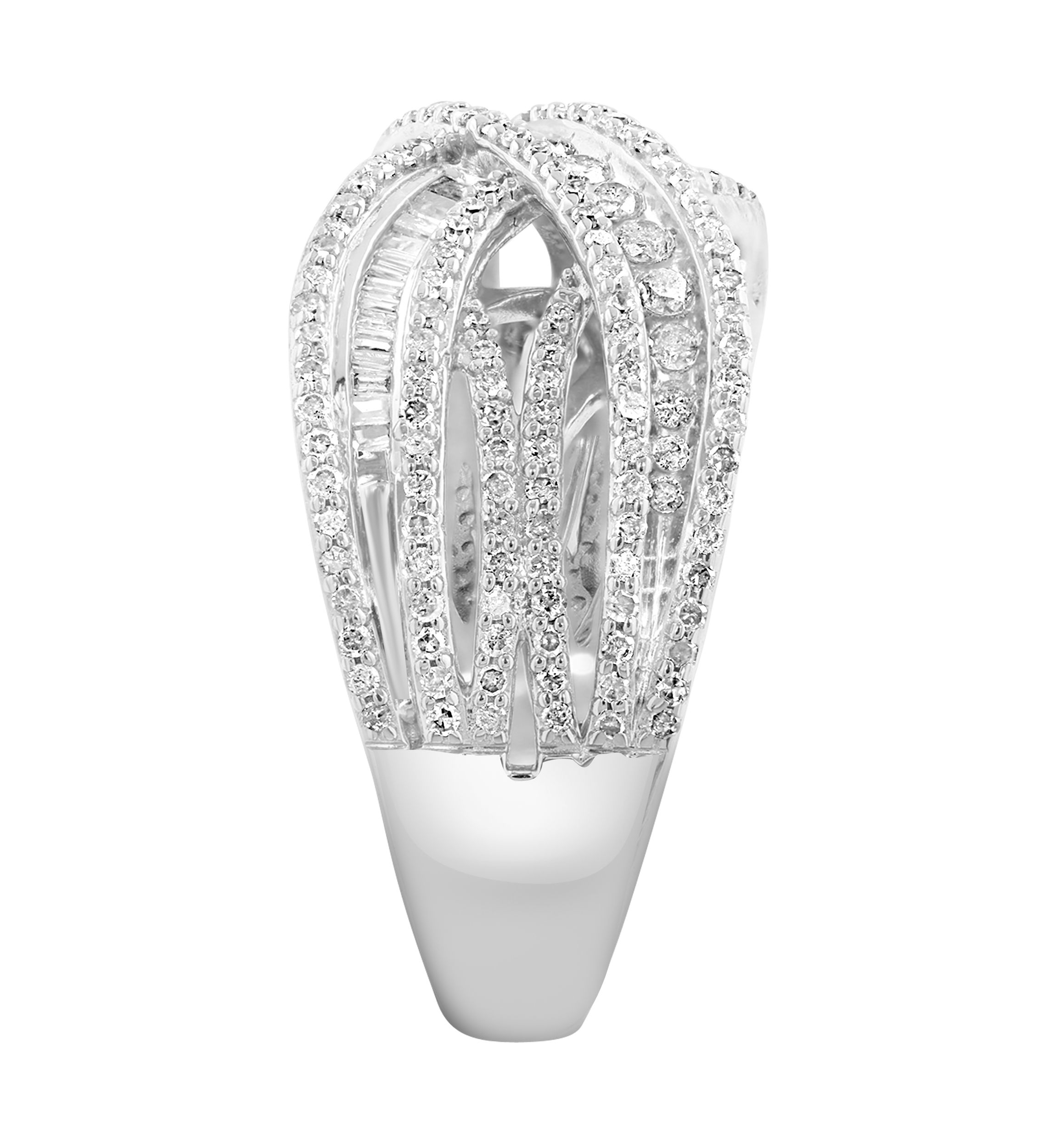 Sterling Silver Diamond Ring 