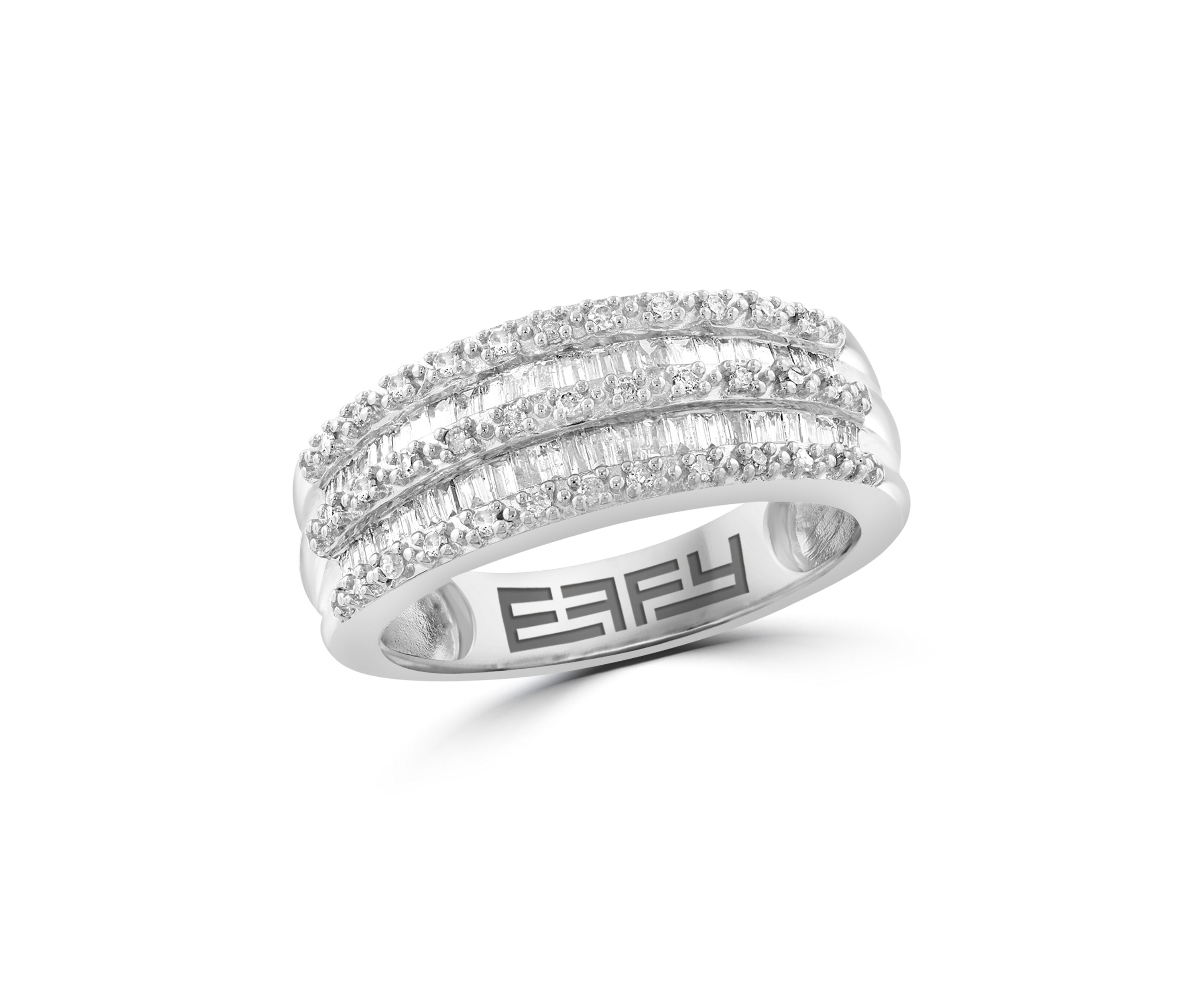 Sterling Silver Diamond Ring 