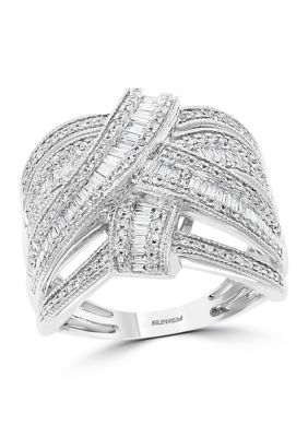 Effy 7/8 Ct. T.w. Diamond Ring In 14K White Gold