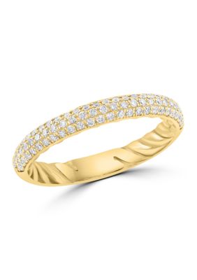 Effy 14K Yellow Gold Diamond Ring, 7