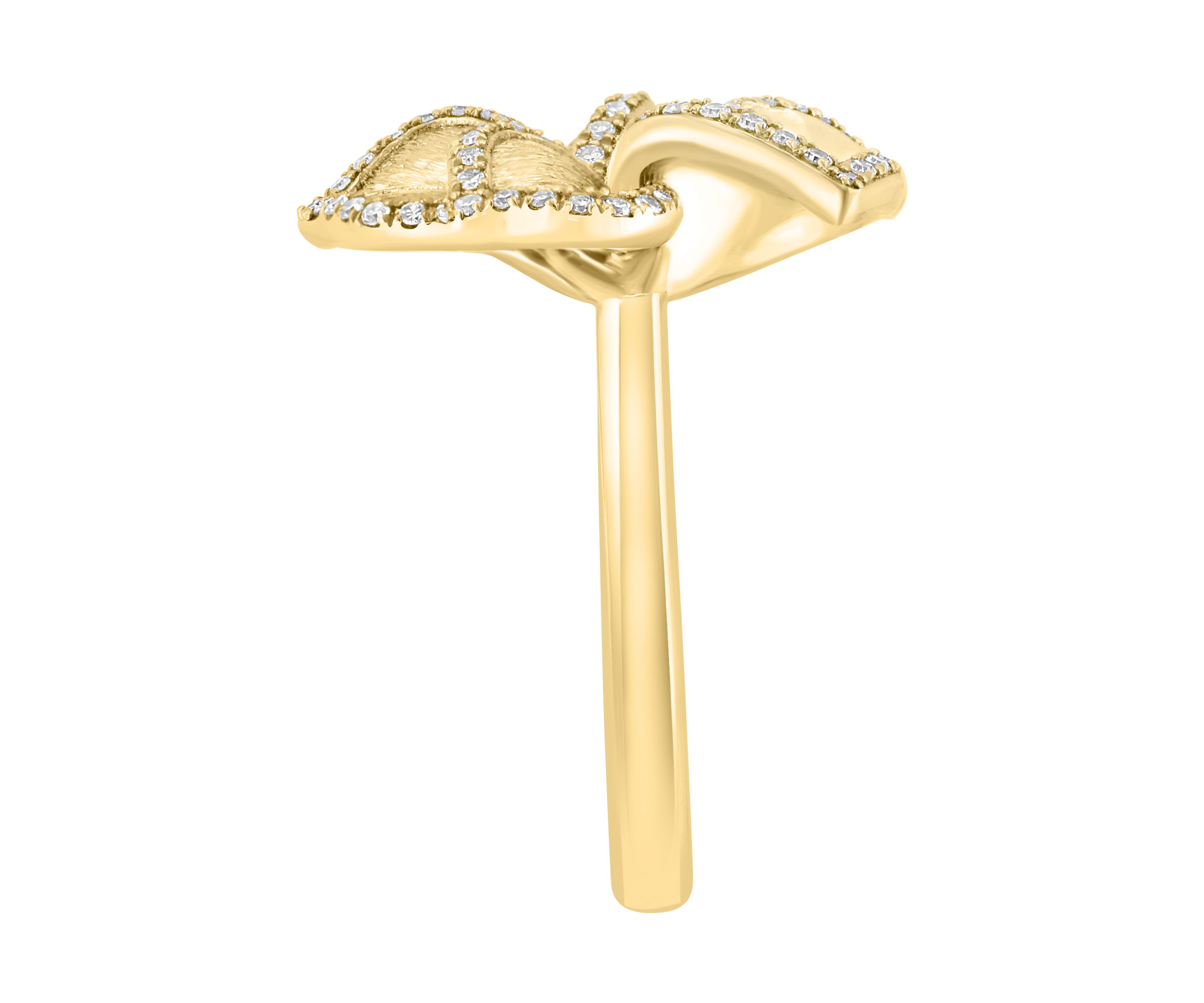 1/3 ct. t.w. Diamond Flower Ring in 14K Yellow Gold
