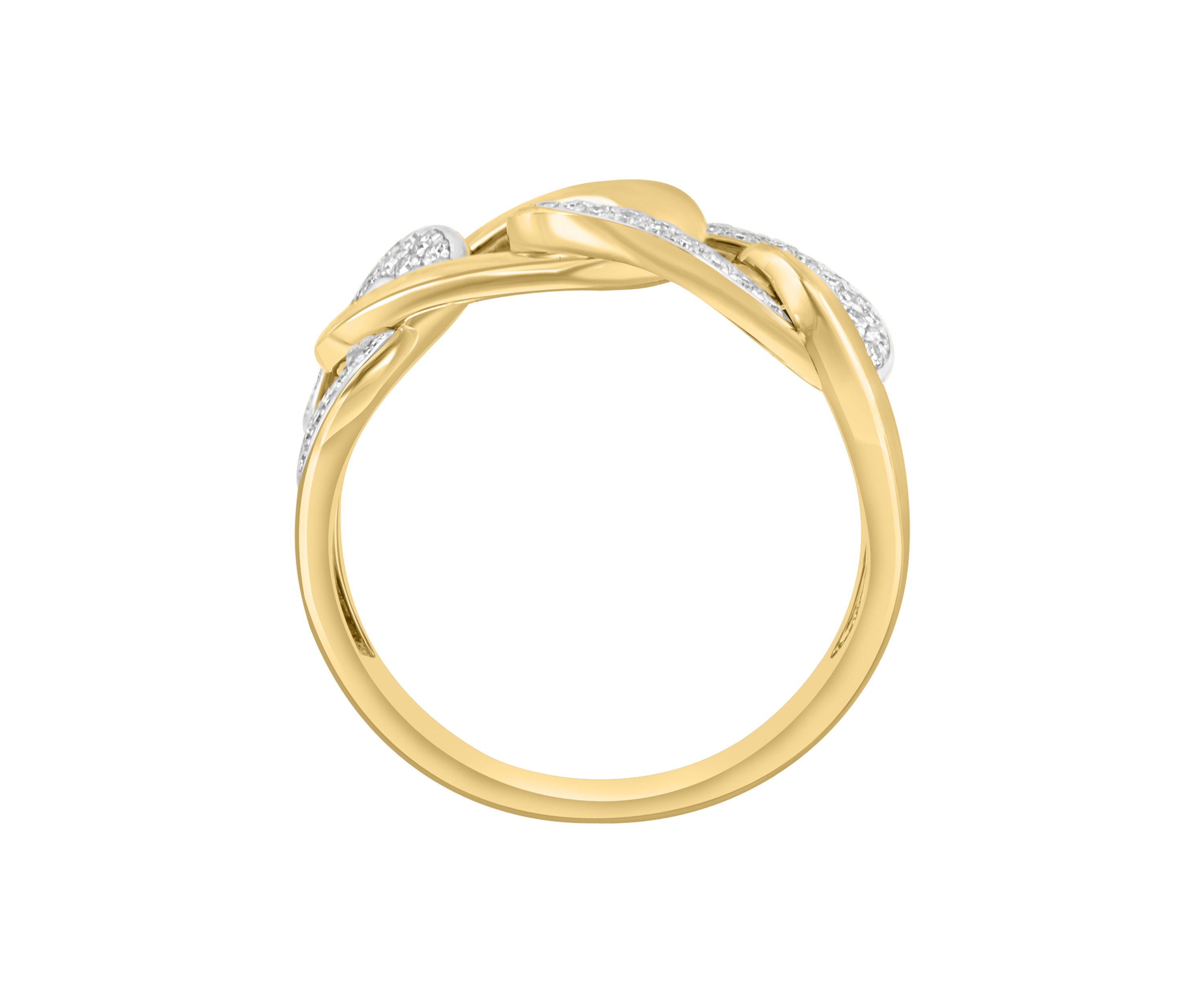 14K Yellow Gold Diamond Ring 