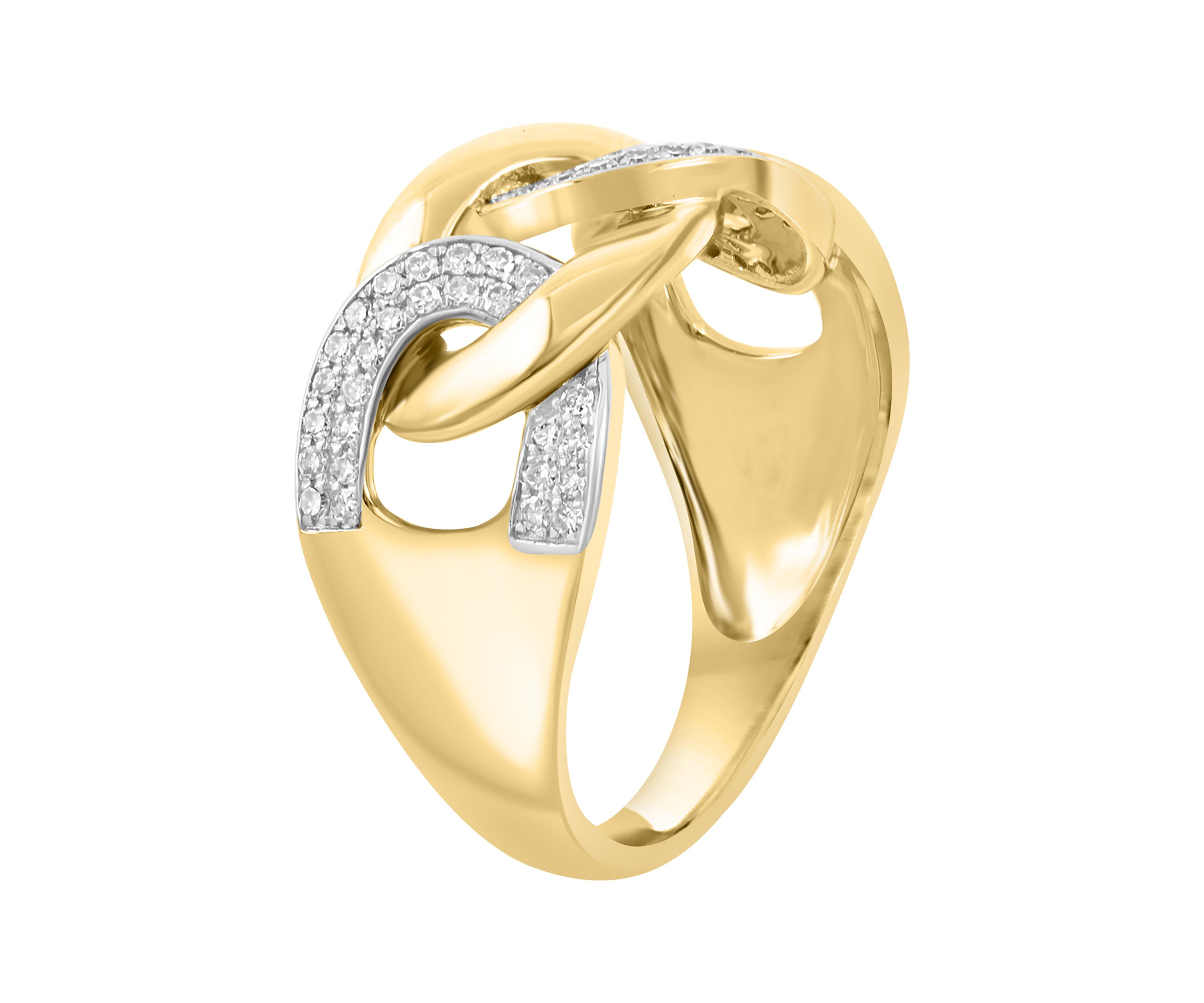14K Yellow Gold Diamond Ring 