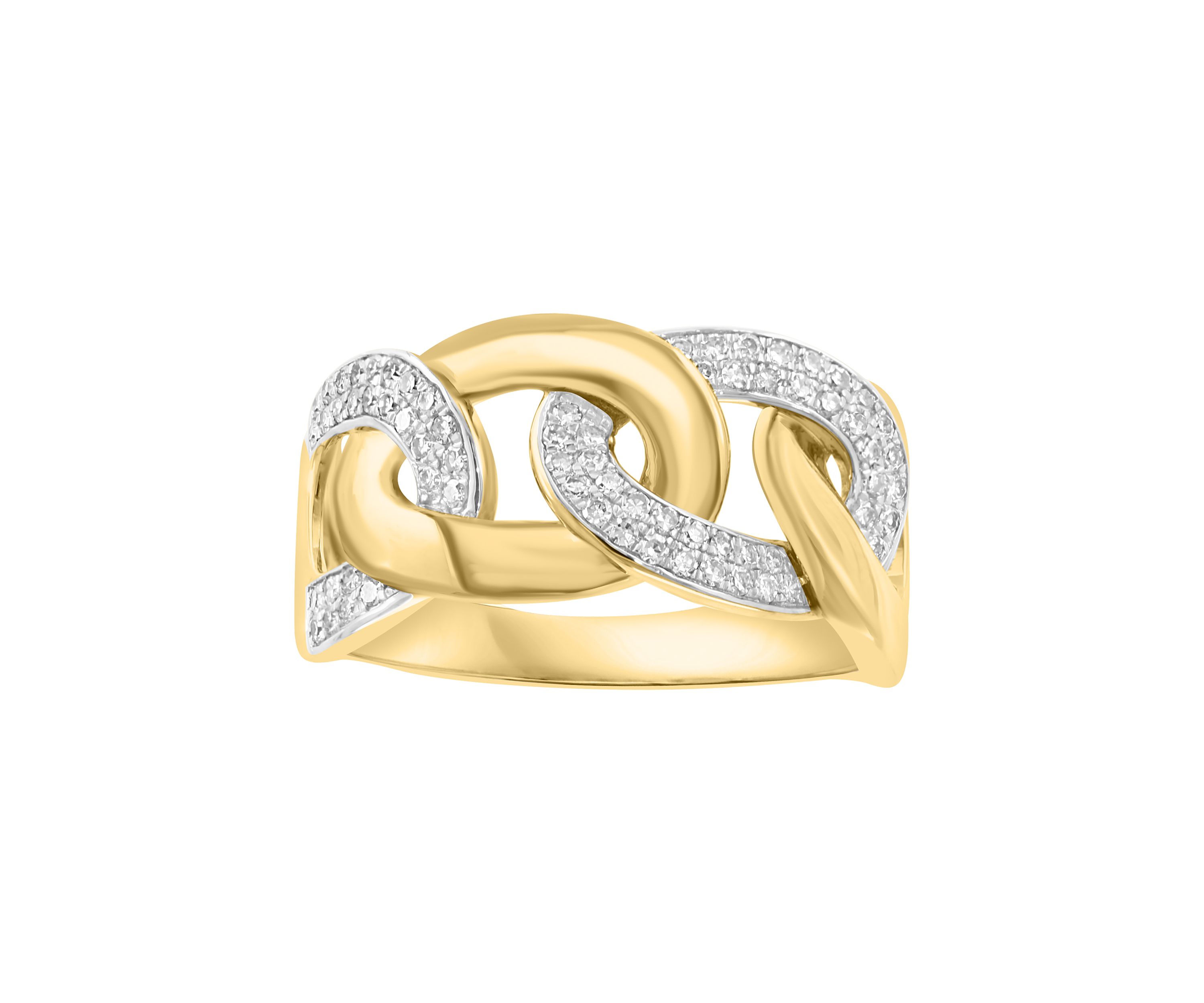 14K Yellow Gold Diamond Ring 