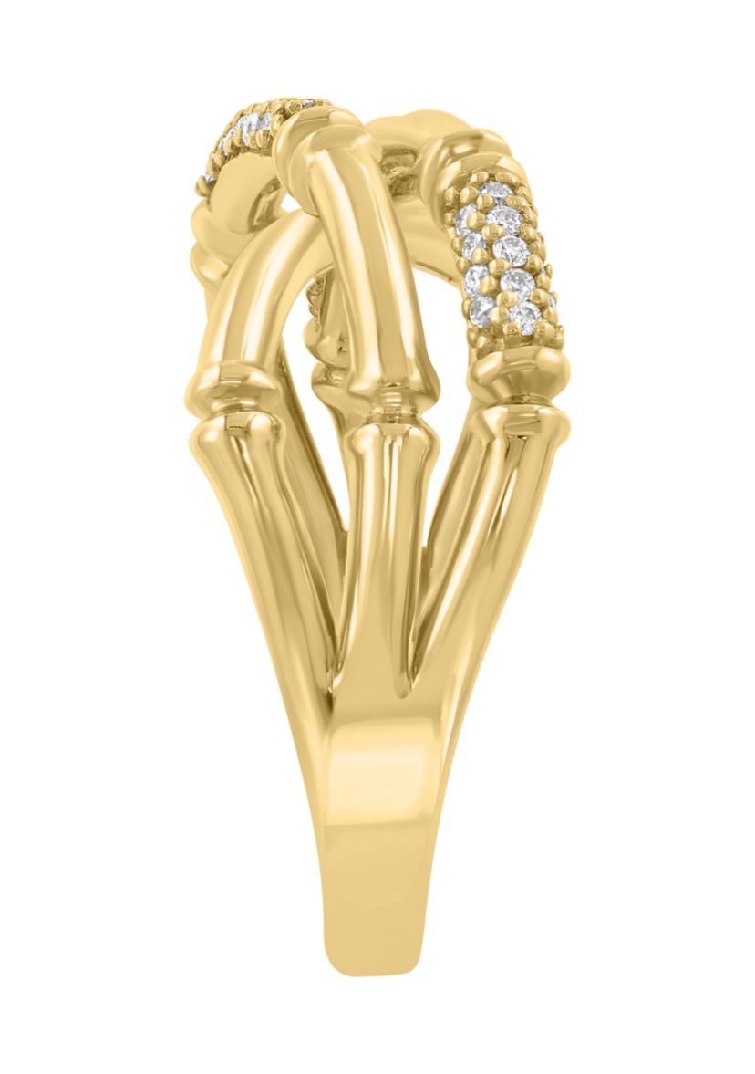 1/5 ct. t.w. Diamond Ring in 14K Yellow Gold