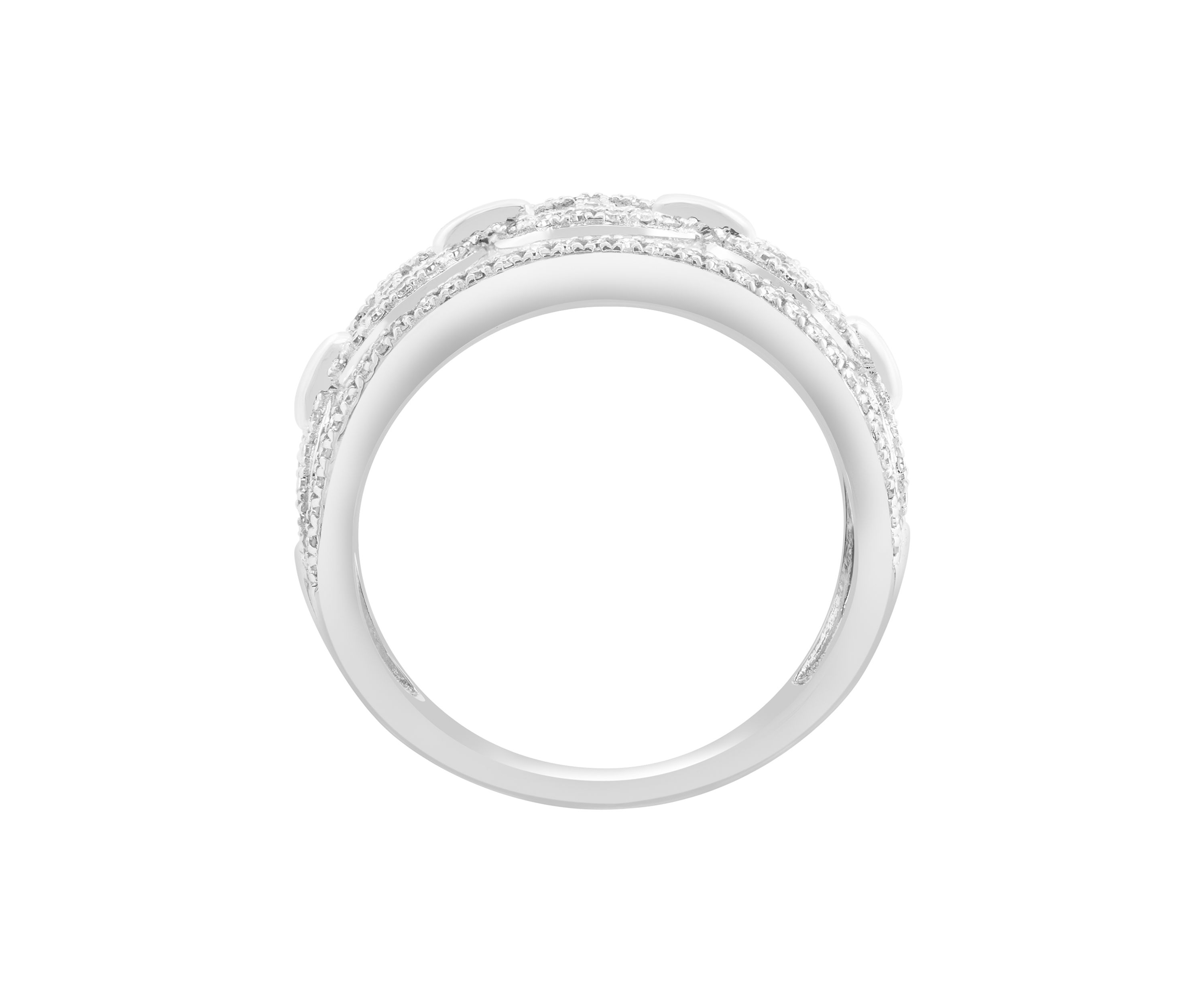 14K White Gold Diamond Ring