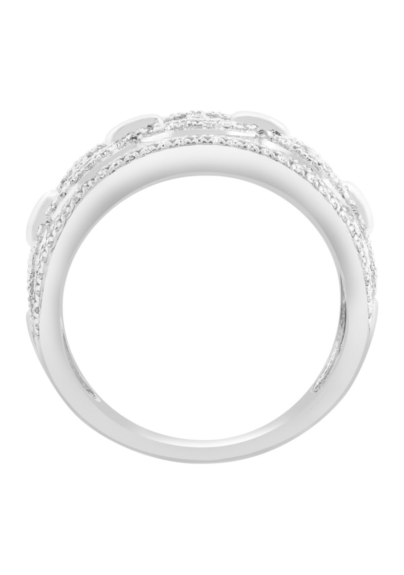 14K White Gold Diamond Ring