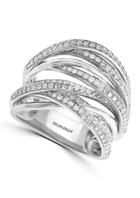 Effy 3/4 Ct. T.w. Diamond Ring In 14K White Gold, 7 -  0607649105570