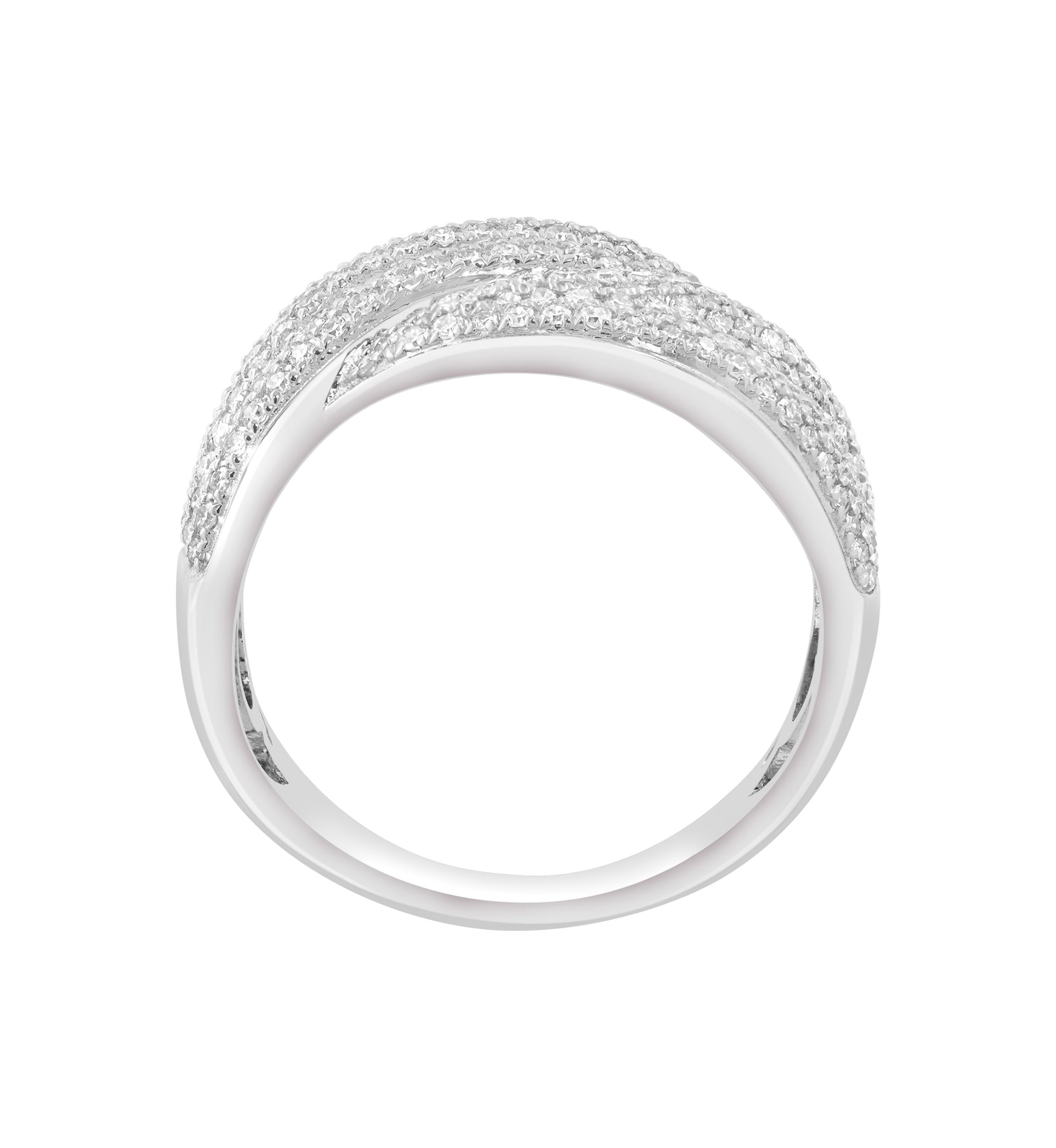 14K White Gold Diamond Ring 