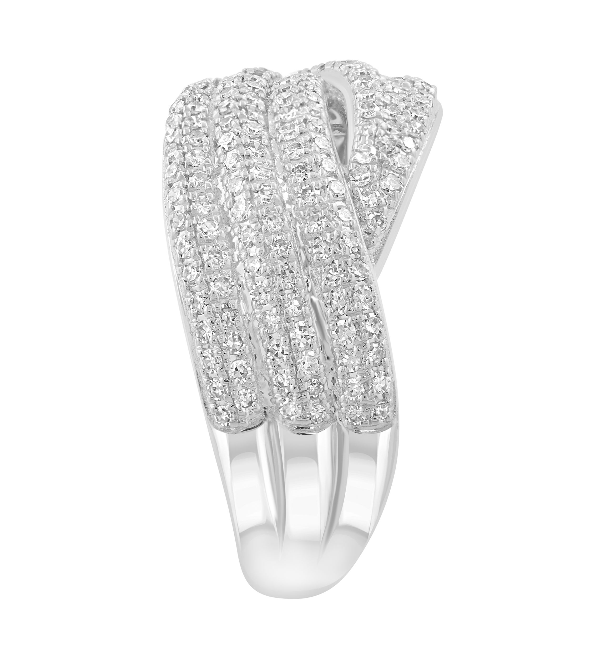 14K White Gold Diamond Ring 