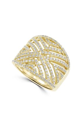 Effy 3/4 Ct. T.w. Diamond Ring In 14K Yellow Gold, 7 -  0607649666309