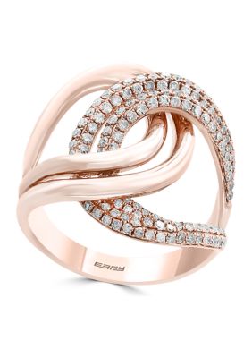 Effy 3/4 Ct. T.w. Diamond Ring In 14K Rose Gold