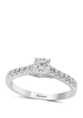 Effy 3/4 Ct. T.w. Diamond Infinite Love Engagement Ring In 14K White Gold, 7 -  0191120186146