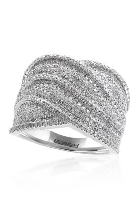 Effy 0.97 Ct. T.w. Diamond Band In Sterling Silver